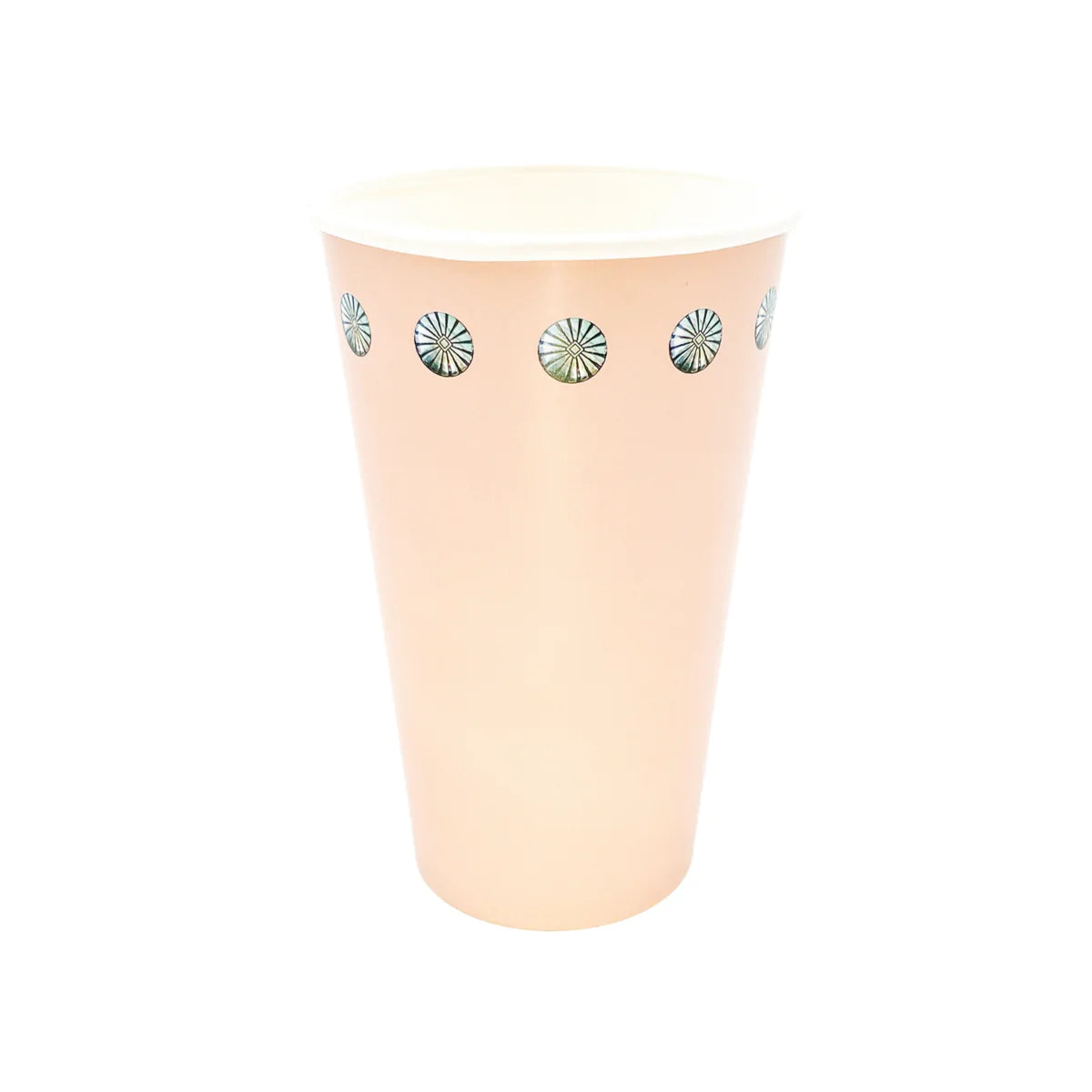 Dusty Beige Concho Star Bead Cups (Set of 8) - Brazen Ranch