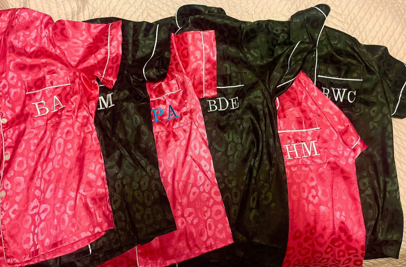 Girl Gang Custom Embroidered Pajamas