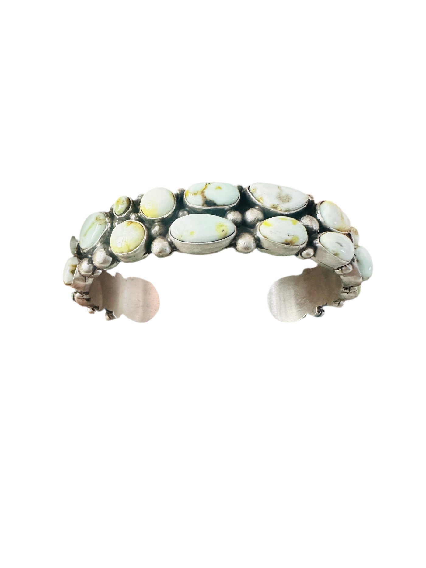 Navajo Palomino Turquoise & Sterling Silver Cuff Bracelet