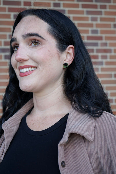 Sophie Studs - Olive Tortoise