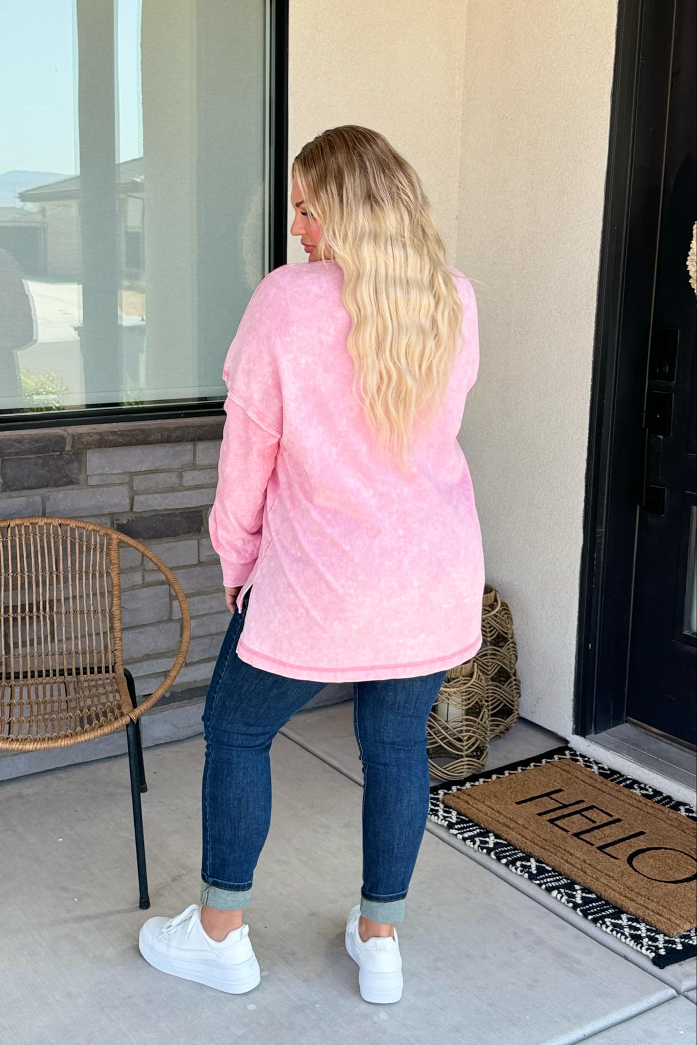 Luna Mineral Wash Sweatshirt in Two Colors