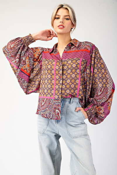 Bristol Boho Button Up