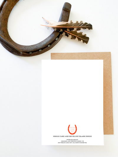 Welcome Baby Card, Western Baby Cowgirl, Baby Shower Card