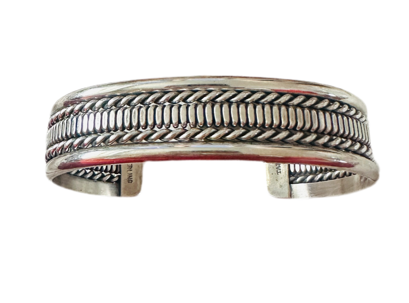 Handcrafted Twisted Sterling Silver Cuff Bracelet