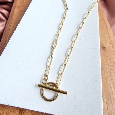 Luxe Gold Paper Clip Chain - 20"