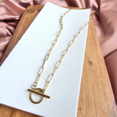 Luxe Gold Paper Clip Chain - 18"