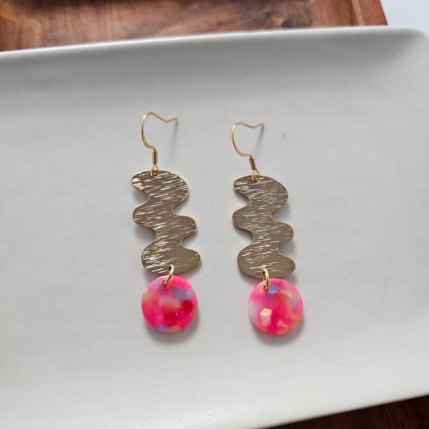 Hazel Earrings - Tropical Pink