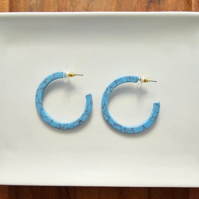 Camy Hoops - Turquoise