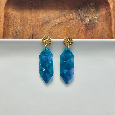 Gemma Earrings - Sea Green