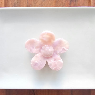 Flower Power Hair Claw - Ballet Slipper