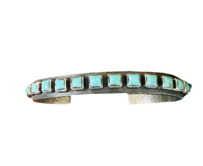 Handcrafted Turquoise & Sterling Silver Cuff Bracelet