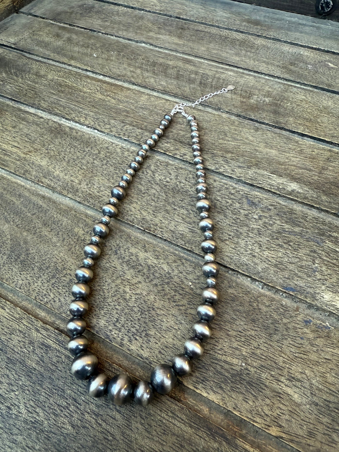 The Wyatt Hand Strung Sterling Silver Pearl Necklace -  Ready to ship