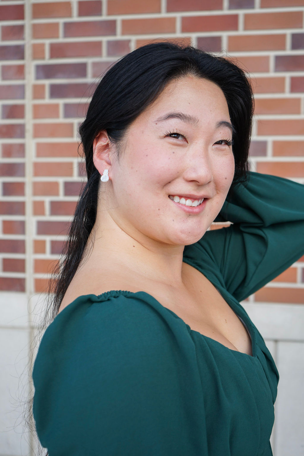 Snowman Studs - White Shimmer