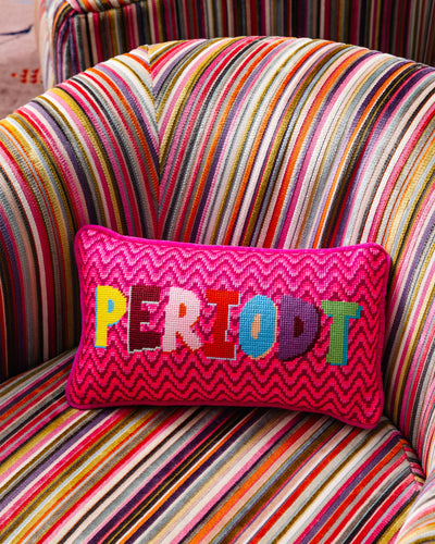 Periodt Needlepoint Pillow