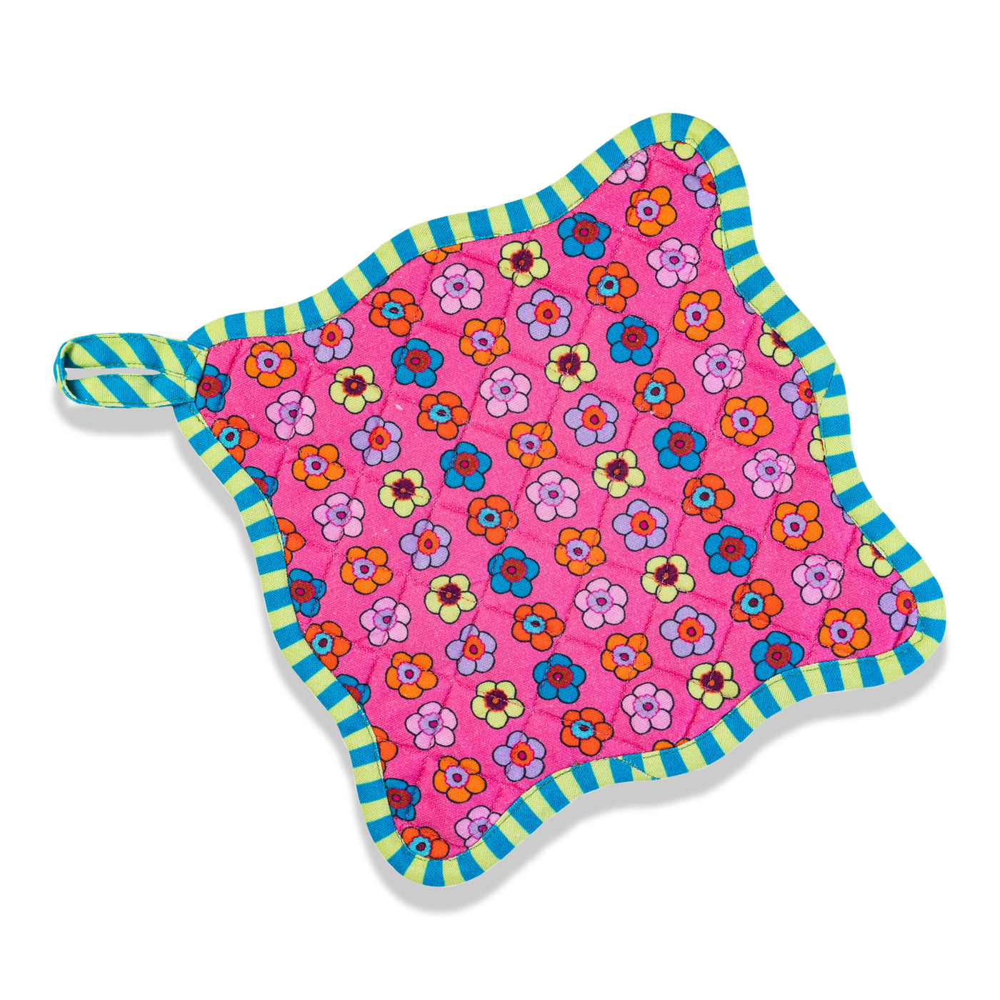 Pink Pot Holder & Oven Mitt