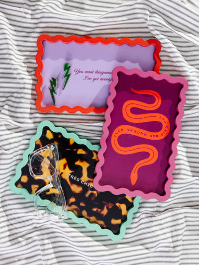 Fuck Around Lacquer Tray