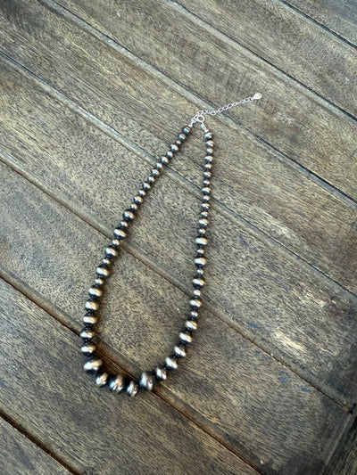 The Wyatt Hand Strung Sterling Silver Pearl Necklace -  Ready to ship