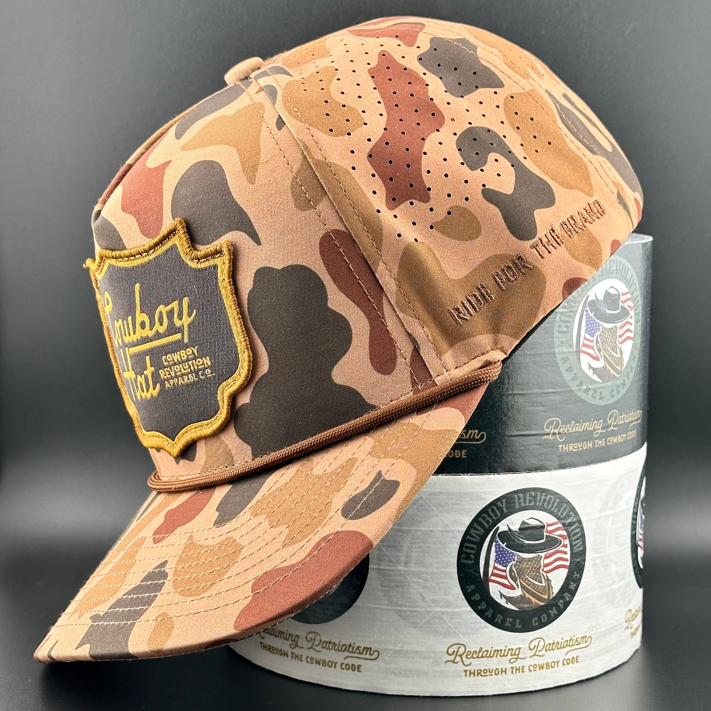 Down South Camo Patch “Cowboy Hat” - Performance Rope Hat
