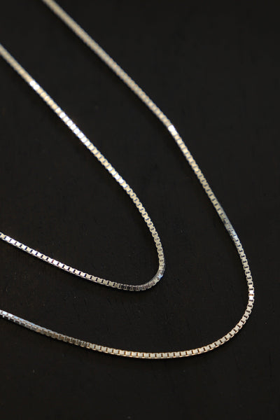 STERLING SILVER BOX CHAIN