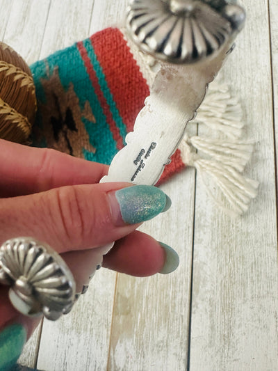 Navajo Palomino Turquoise & Sterling Silver Cuff Bracelet