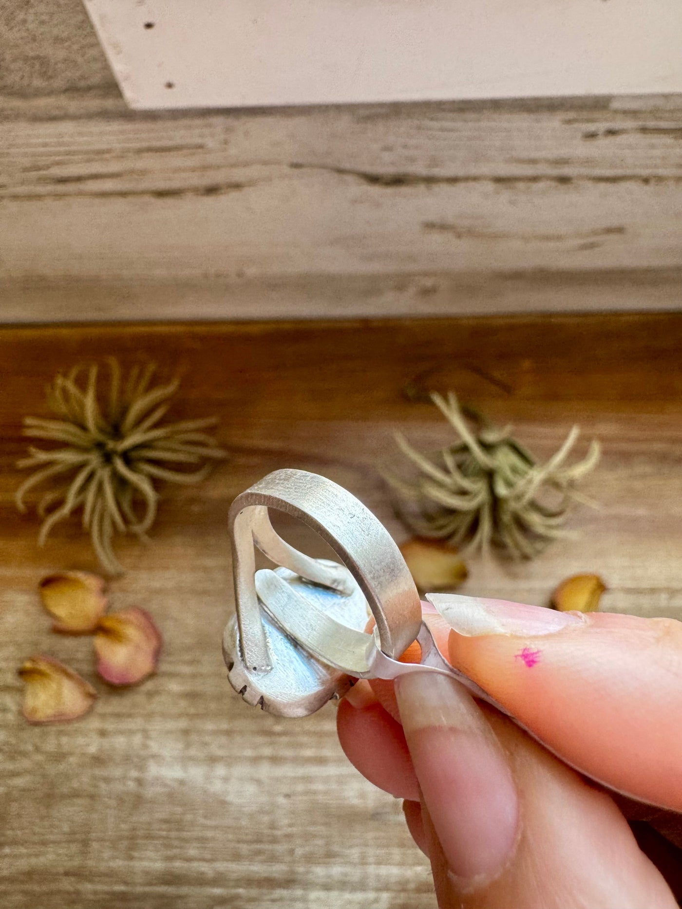 Adjustable Ring – Black Onyx – Sterling Silver – Oval Shape