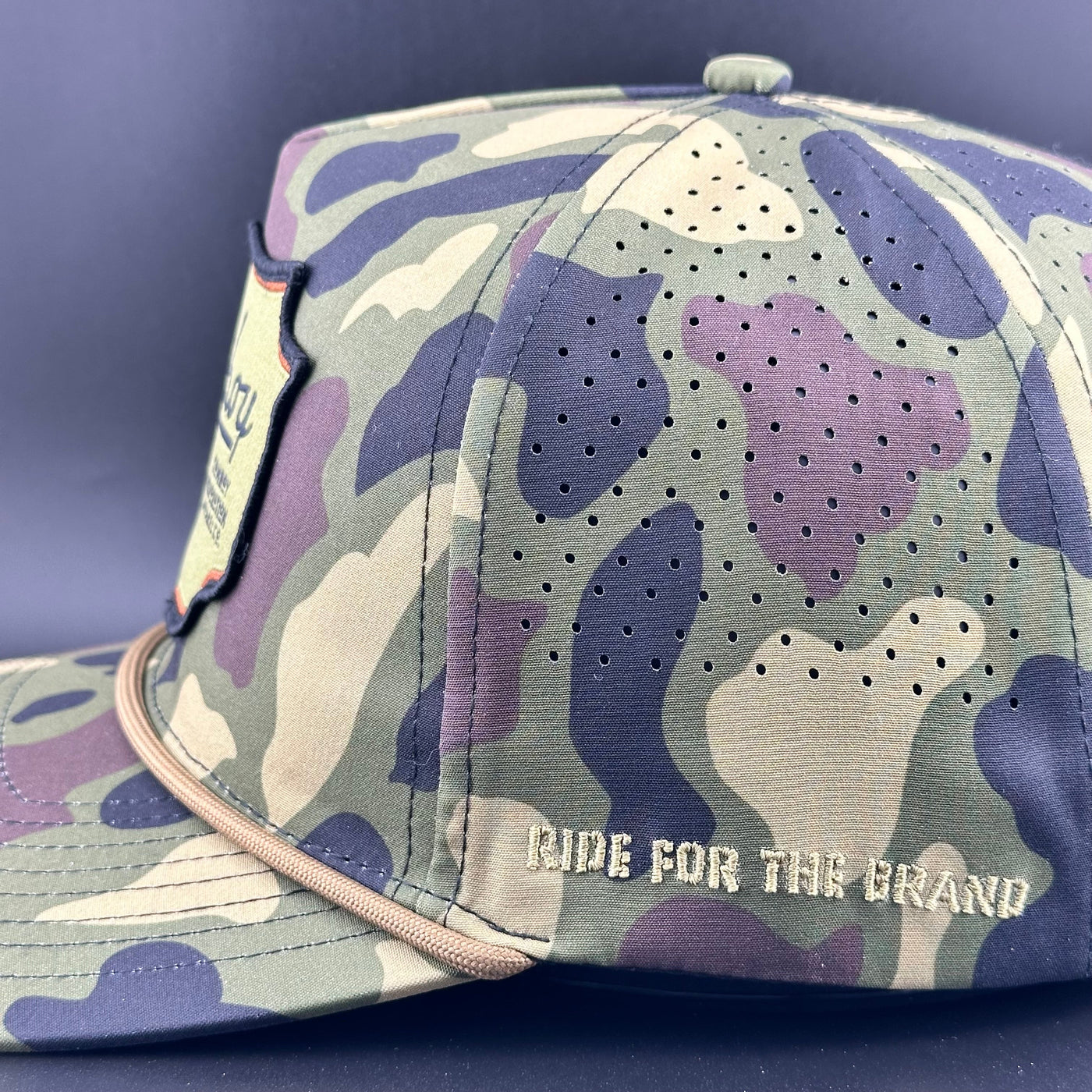 Woodland Camo Patch “Cowboy Hat” - Performance Rope Hat