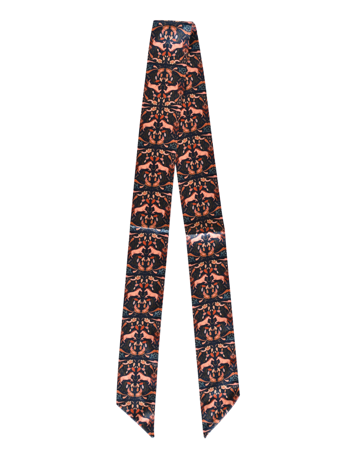 Prairie Days in Denim Western Silk Twilly