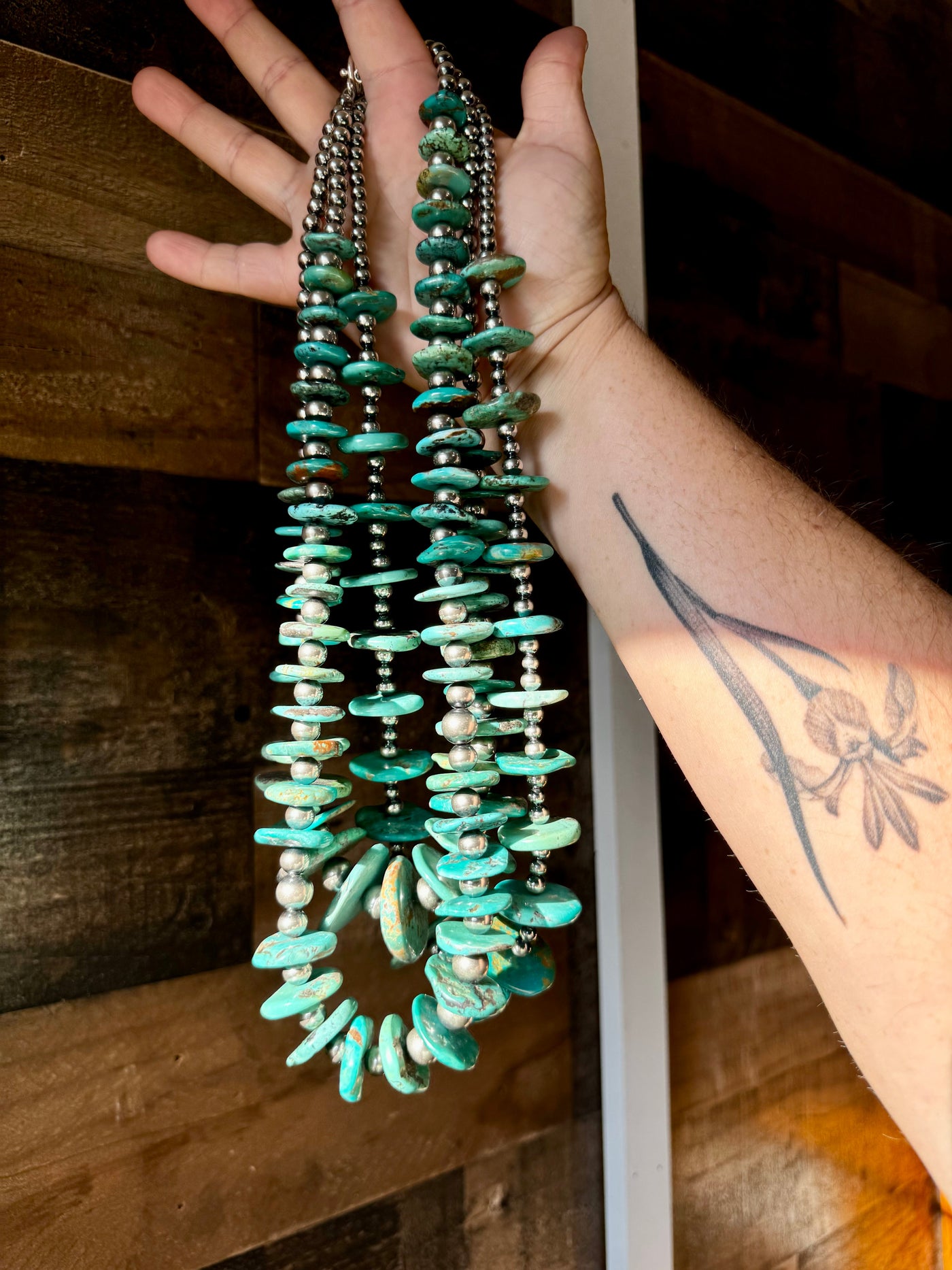 21 inch - NFR collection - sterling silver and turquoise