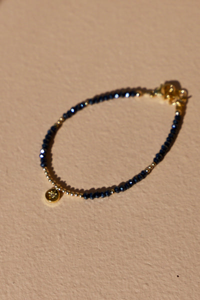 BEADED STAR MEDALLION BRACELET