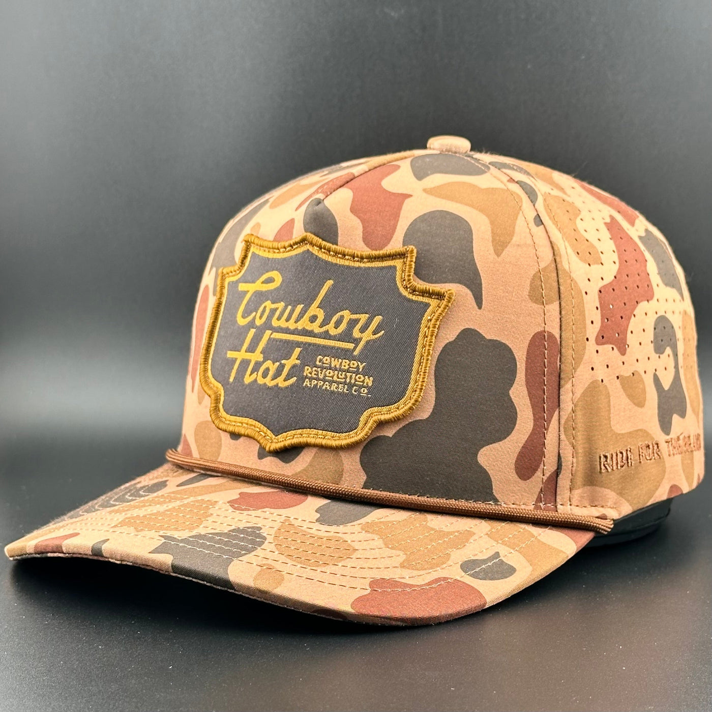 Down South Camo Patch “Cowboy Hat” - Performance Rope Hat