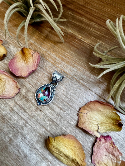 Mojave Stone Pendant – Sterling Silver, USA Made, Fits 6 mm Chain