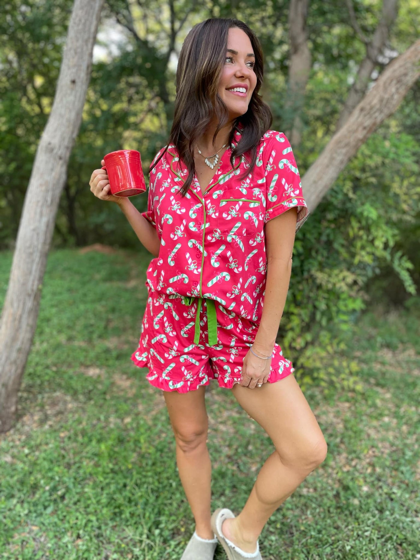 Christmas Candy Pajama Set in Three Colors