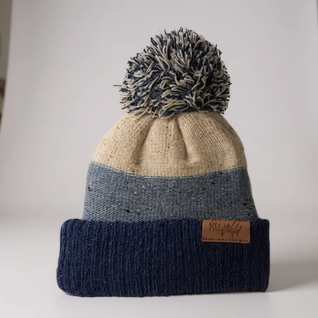 Puff knit beanie