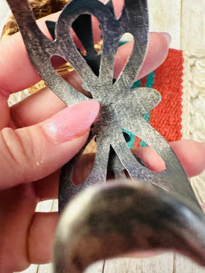 Handcrafted Turquoise & Sterling Silver Cuff Bracelet by Chimney Butte