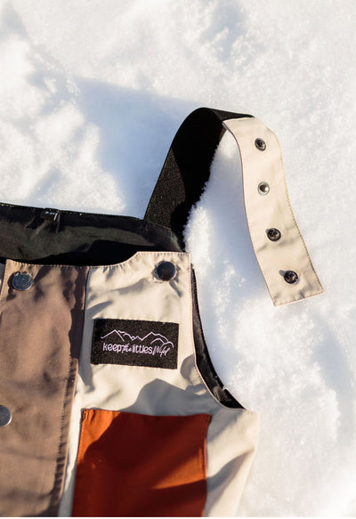 Waterproof Snow bib for youth and toddler