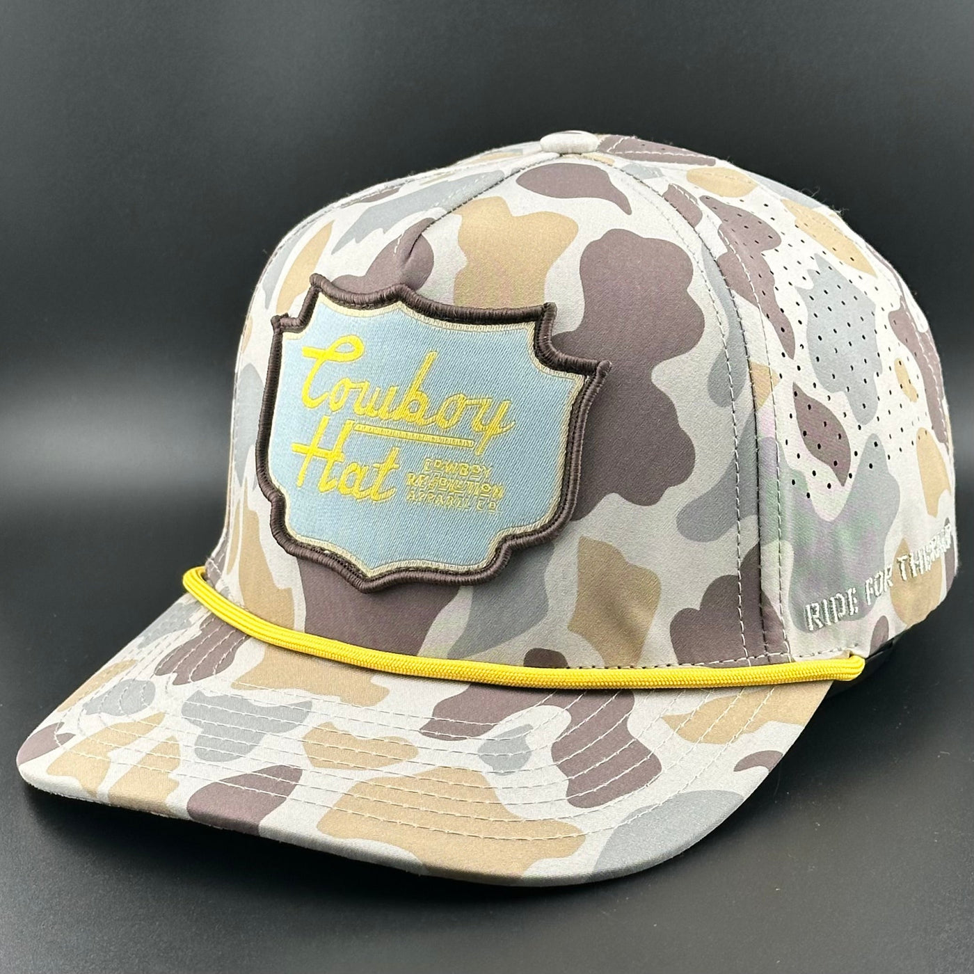 Marshland Camo Patch “Cowboy Hat” - Performance Rope Hat