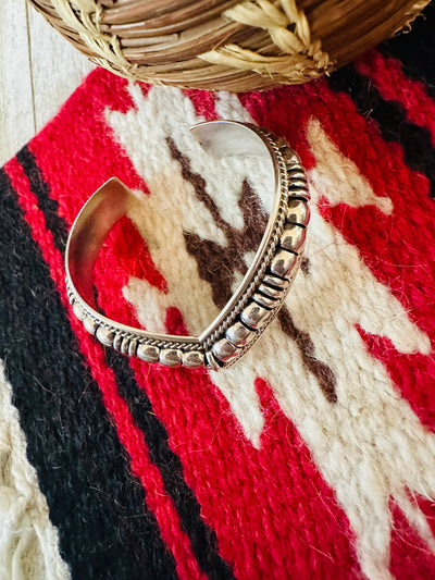 Handcrafted Rolled Sterling Silver Cuff Bracelet