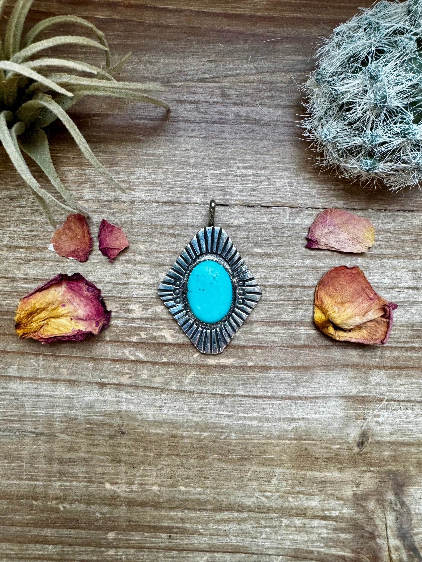 Big Pendant -Turquoise & Sterling Silver