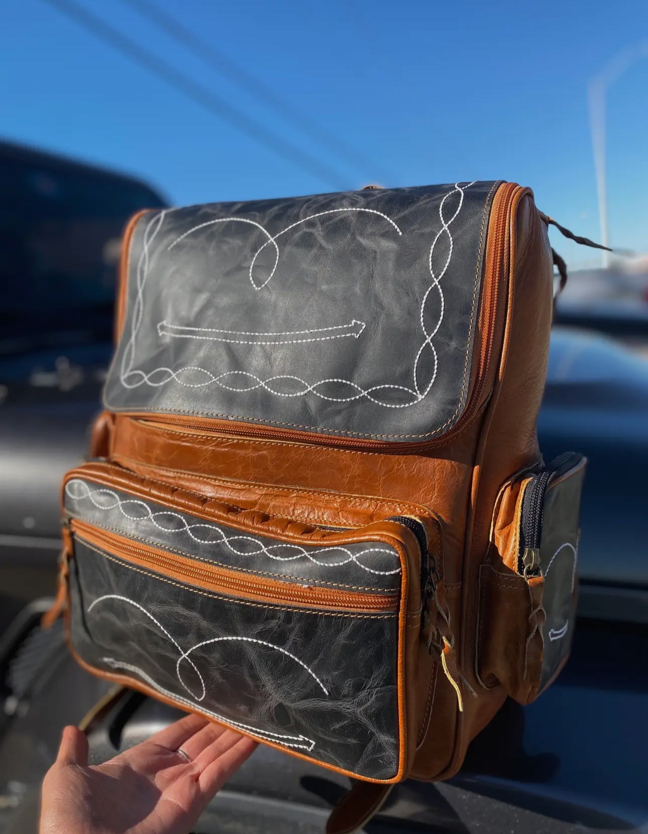 Bootstitch Leather Backpack