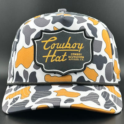 NOLA White “Cowboy Hat” - Performance Patch Rope Hat