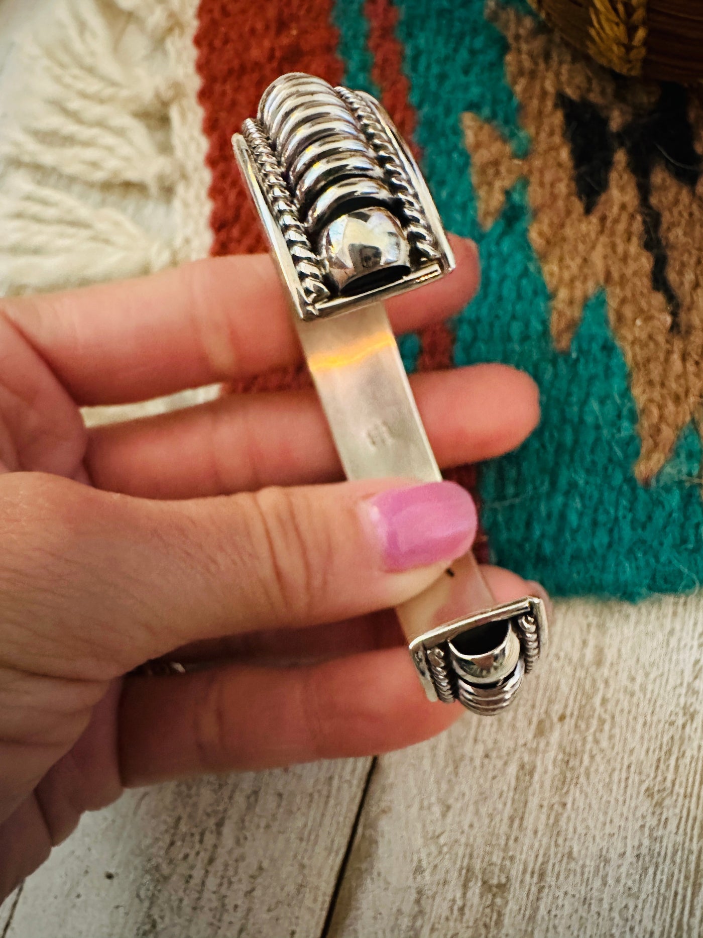 Handcrafted Rolled Sterling Silver Cuff Bracelet