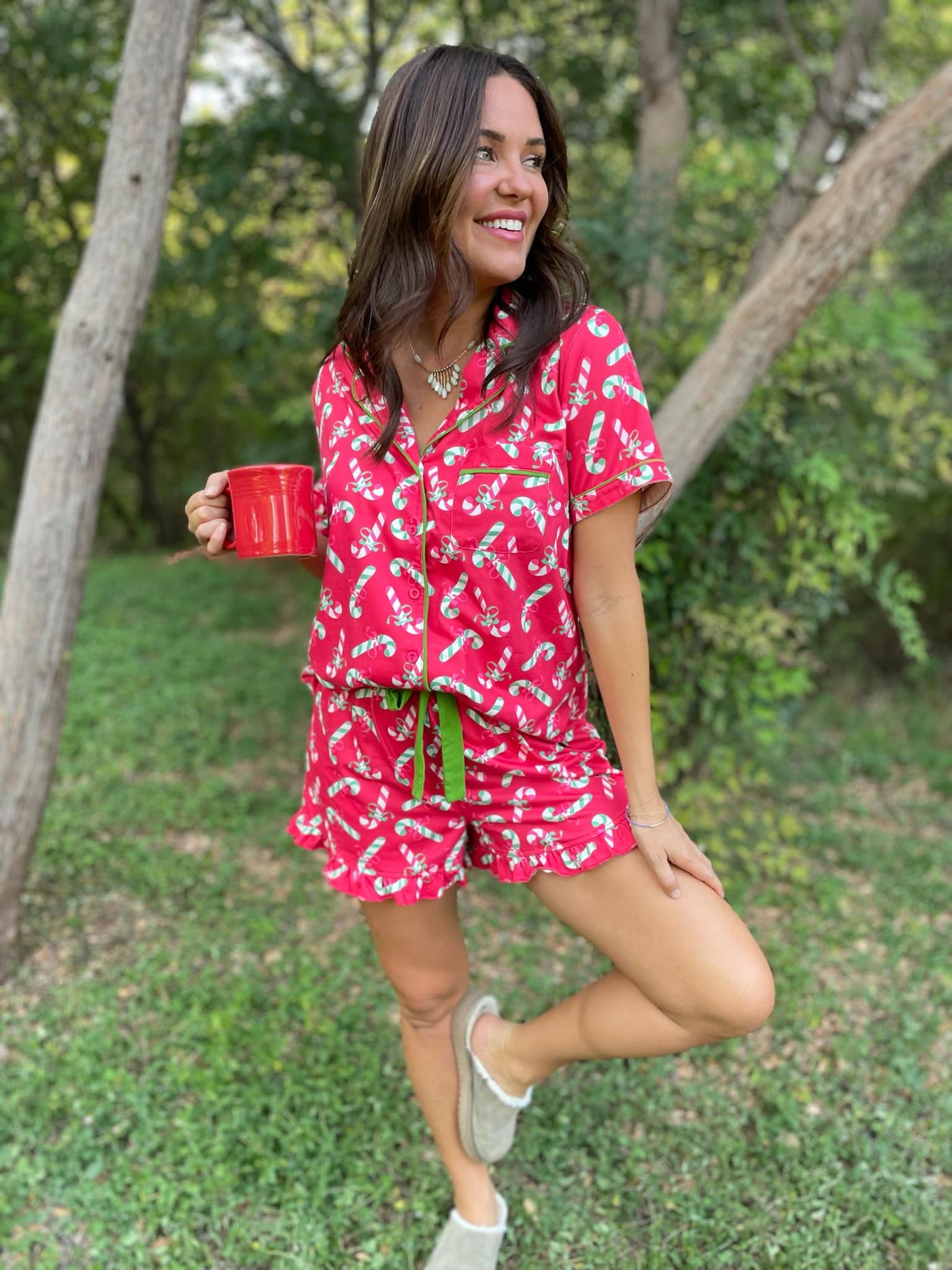 Christmas Candy Pajama Set in Three Colors