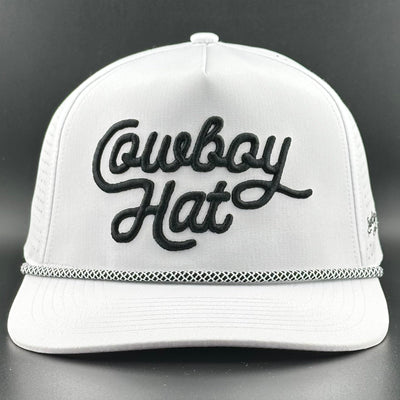 “Cowboy Hat” Summer Edition - Performance Trucker Rope Hat - White