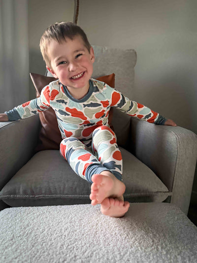 Camo fish bamboo pj set