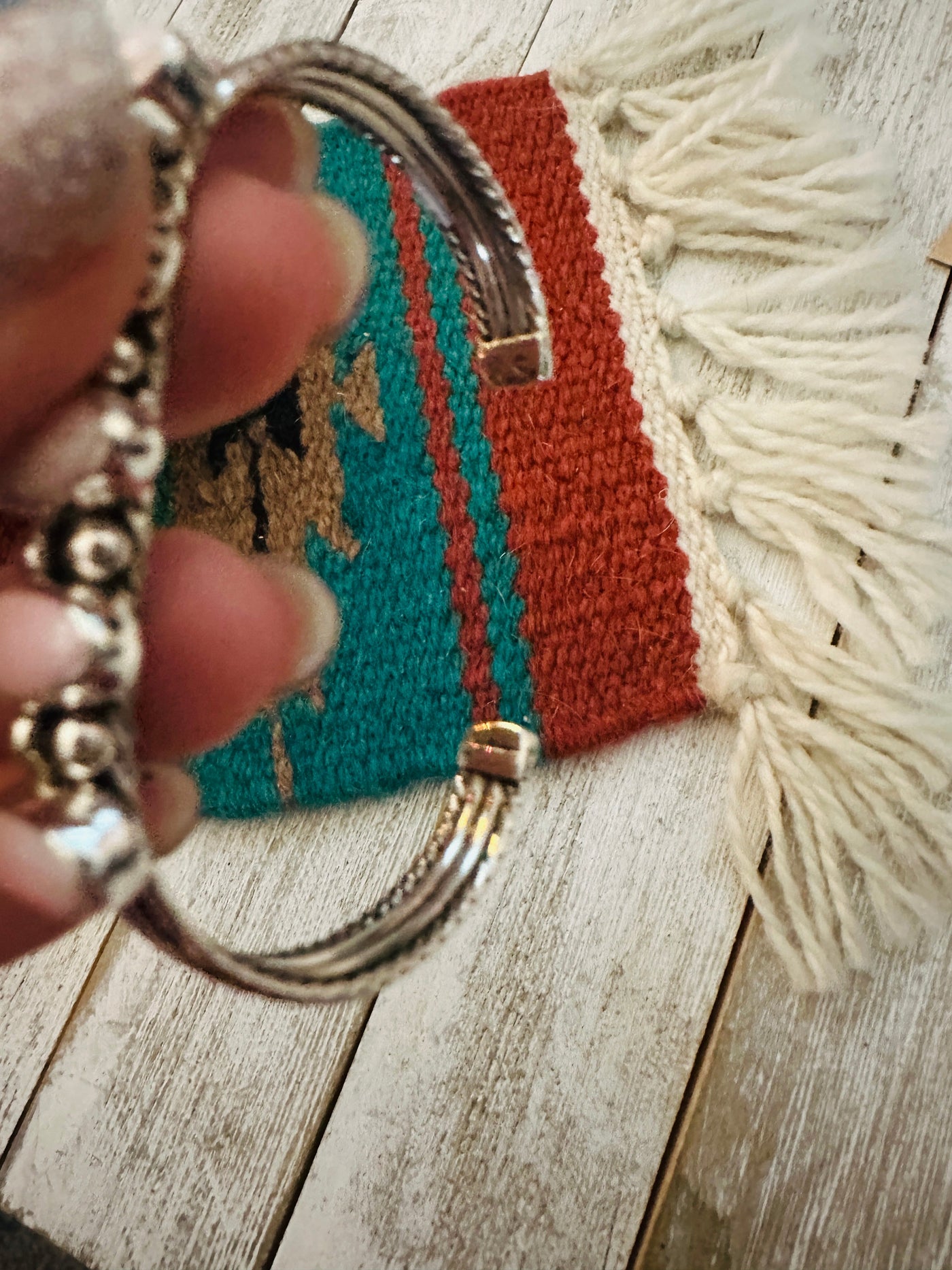 Handcrafted Queen Pink Conch & Sterling Silver Cuff Bracelet