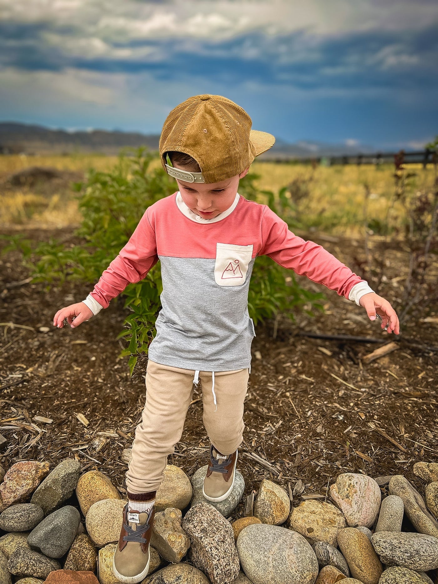 Mountain color block bamboo