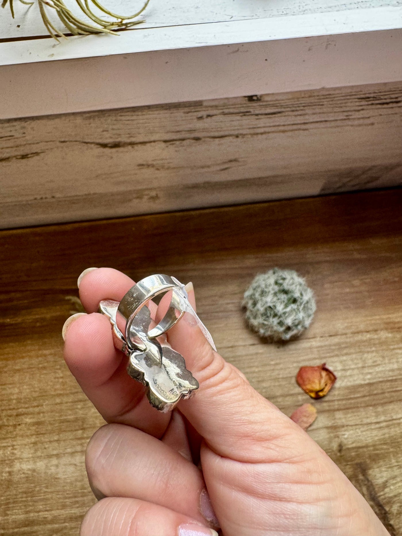 Multi Stone Ring - Size 5 - Kingman turquoise, Wild horse and sterling silver