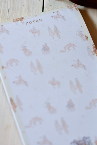 Western Cowgirls Run The World 4x6 Stationery Notepad Office Organizer