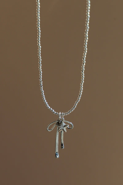 SILVER BEADED CHAIN