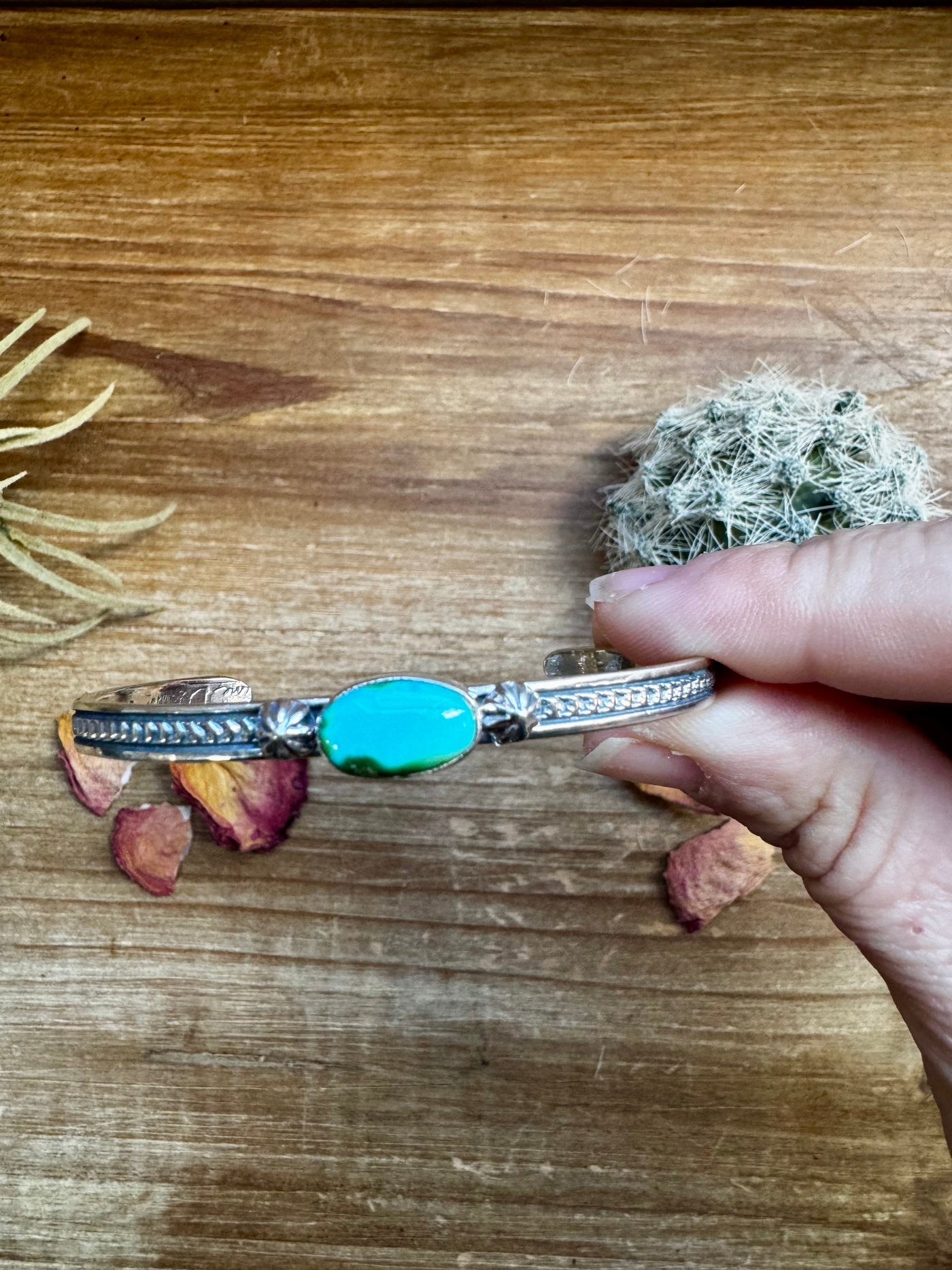 Cuff Bracelet - Sonoran Turquoise & Sterling Silver